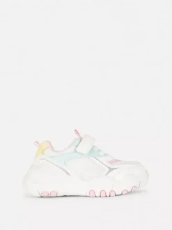 Tęczowe buty sportowe z niską cholewką