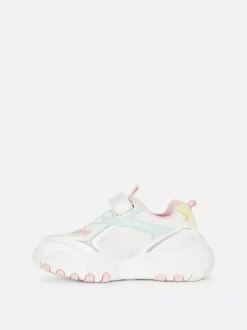 Tęczowe buty sportowe z niską cholewką