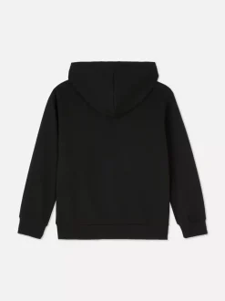 Teksturowana bluza z kapturem i zapięciem na zamek