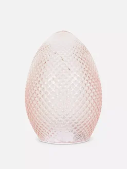 Teksturowana lampka LED w kształcie jajka