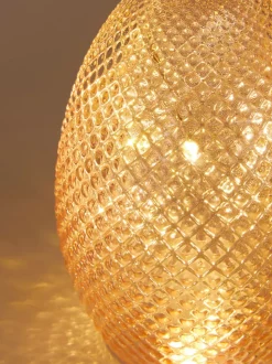 Teksturowana lampka LED w kształcie jajka