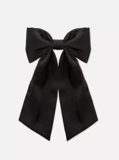 Teksturowana spinka do włosów z kokardą