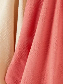 Teksturowane koszulki z okrągłym dekoltem, 2 szt.