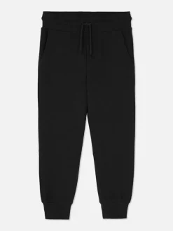 Teksturowane spodnie dresowe ściągane sznurkiem