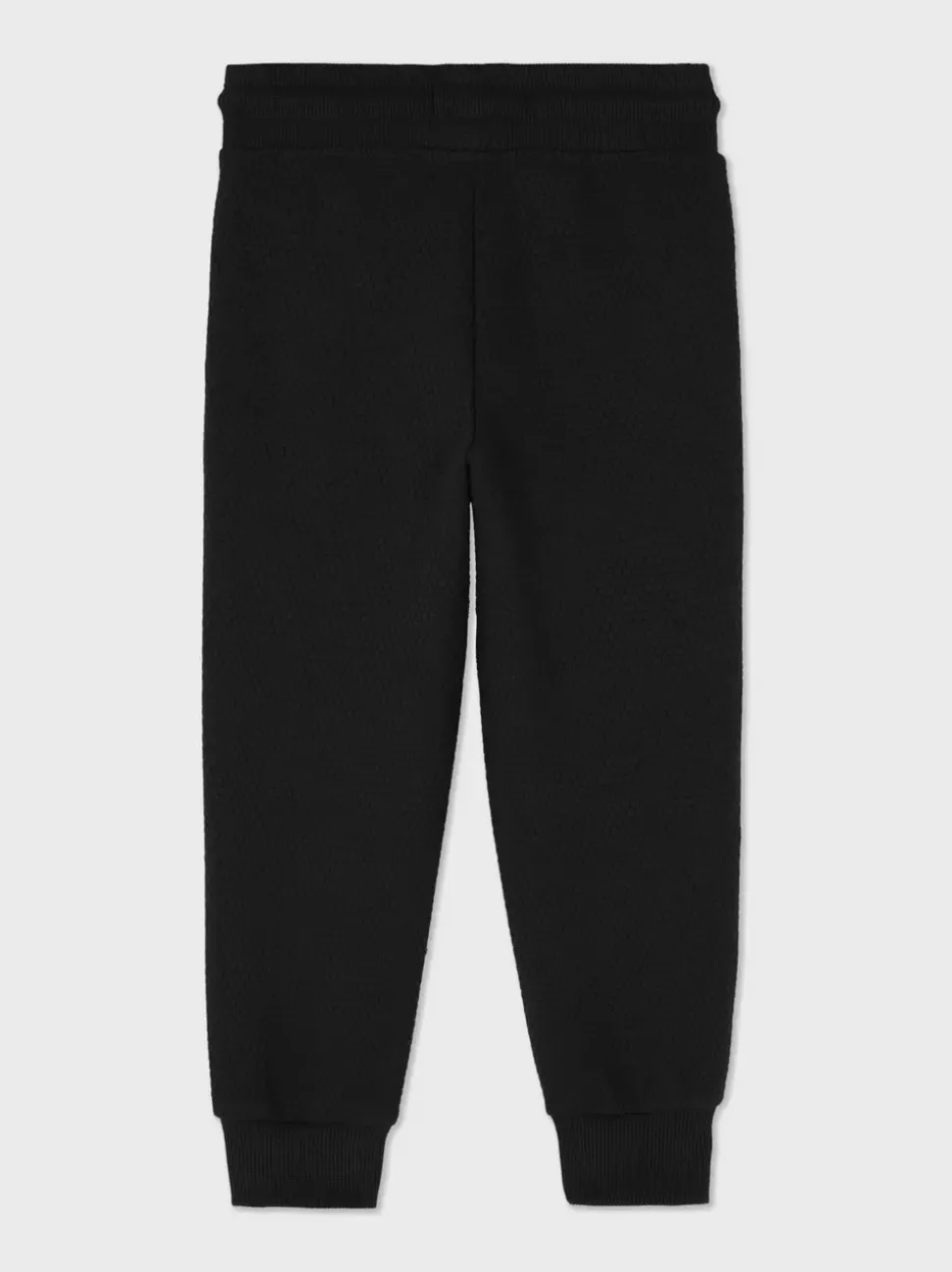 Teksturowane spodnie dresowe ściągane sznurkiem