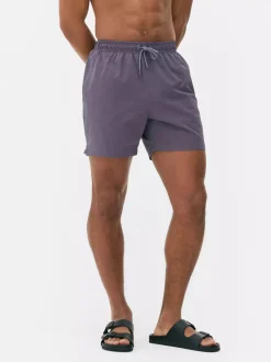 Teksturowane szorty kąpielowe ściągane sznurkiem