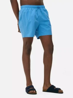 Teksturowane szorty kąpielowe ściągane sznurkiem