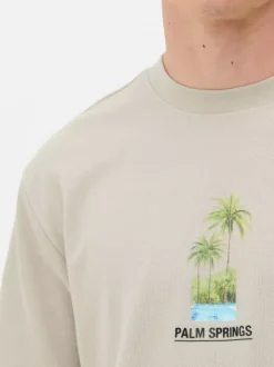Teksturowany T-shirt Palm Springs