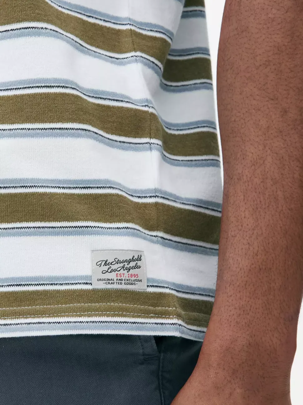 Teksturowany T-shirt w paski The Stronghold
