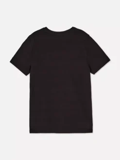 Teksturowany T-shirt z okrągłym dekoltem