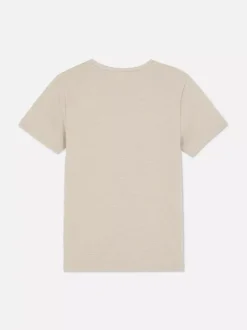 Teksturowany T-shirt z tkaniny ottoman