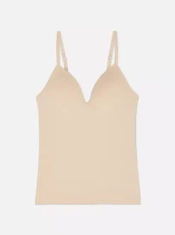Top na ramiączkach z wbudowanym biustonoszem