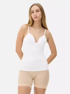 Top na ramiączkach z wbudowanym biustonoszem