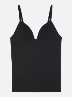 Top na ramiączkach z wbudowanym biustonoszem