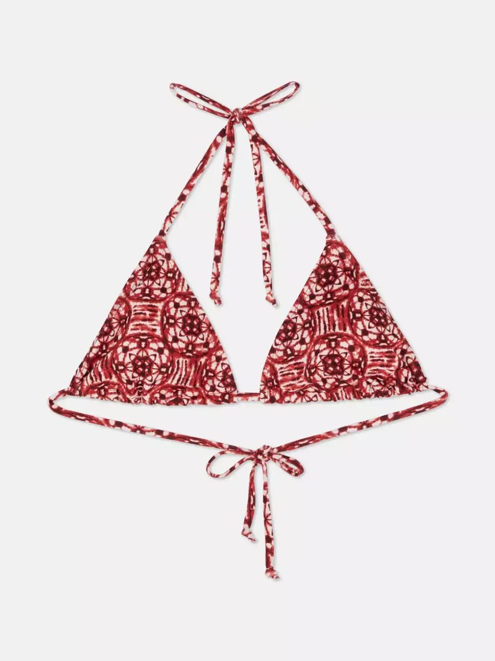 Trójkątna góra od bikini z nadrukiem