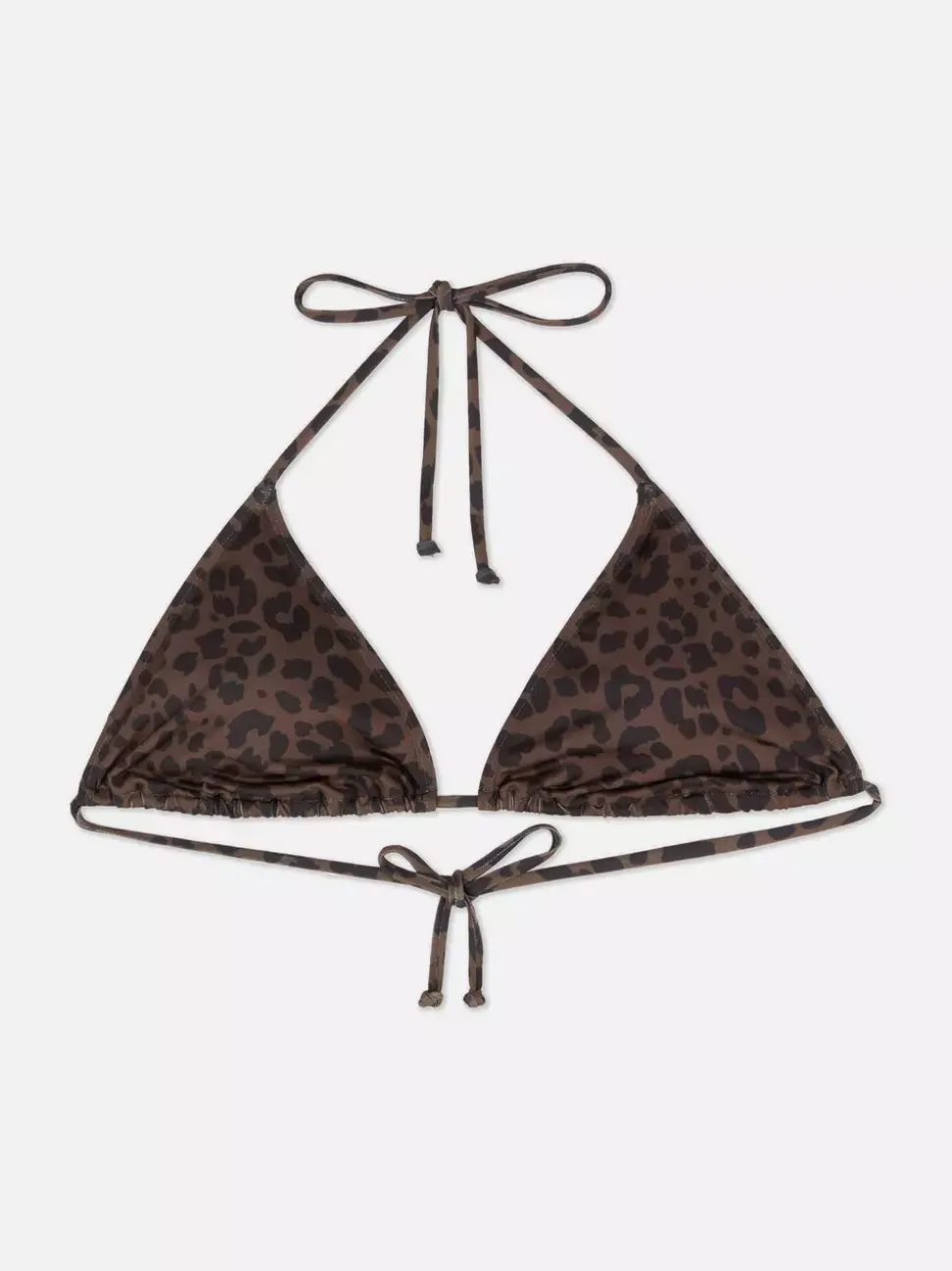 Trójkątna góra od bikini z nadrukiem