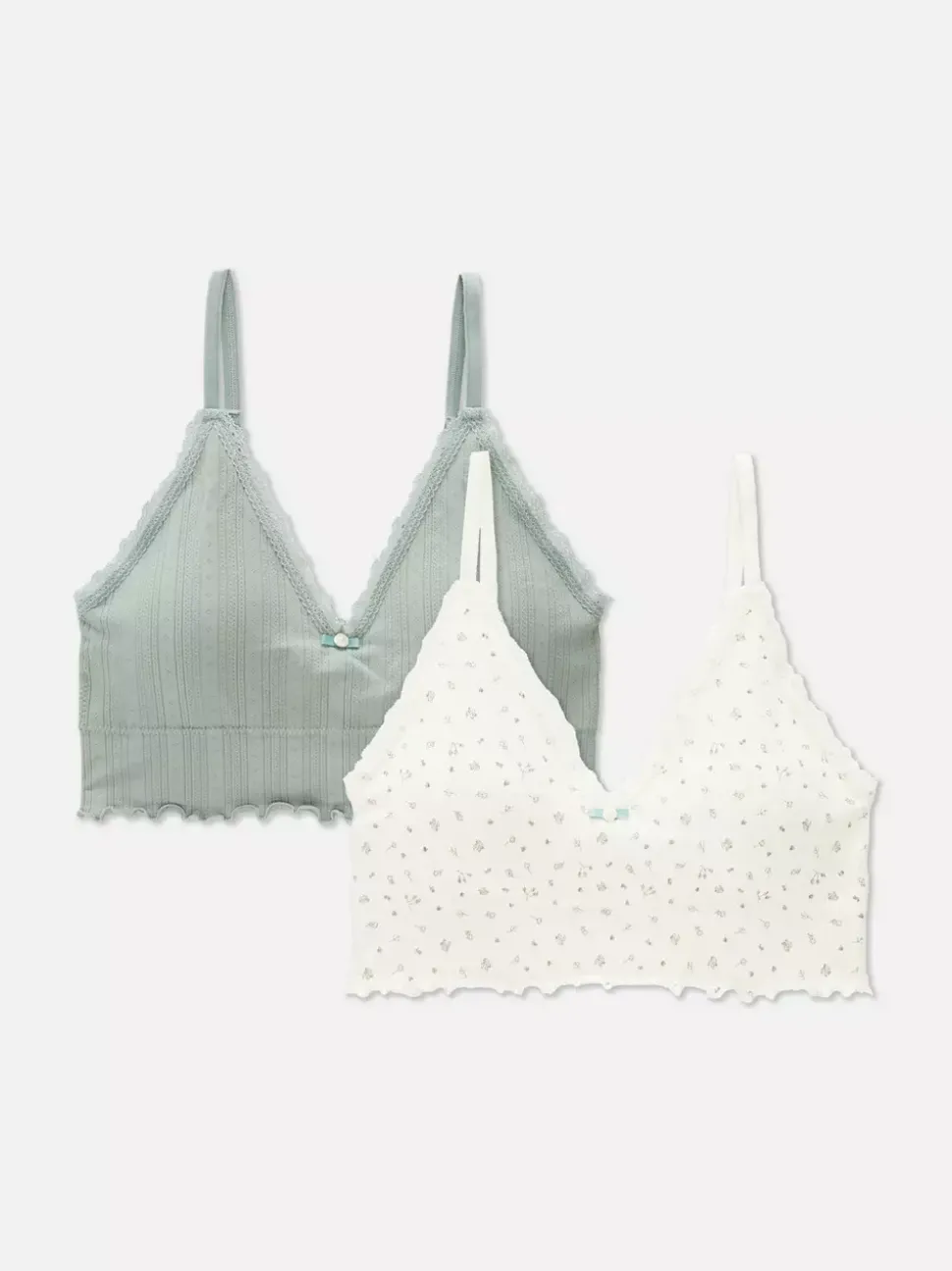 Trójkątne biustonosze bez fiszbin, 2 szt.