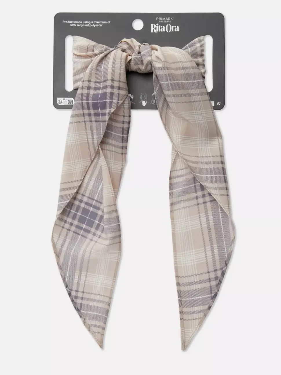 Trójkątny szalik z nadrukiem Rita Ora