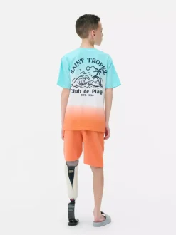 T-shirt i szorty Saint Tropez z efektem ombre
