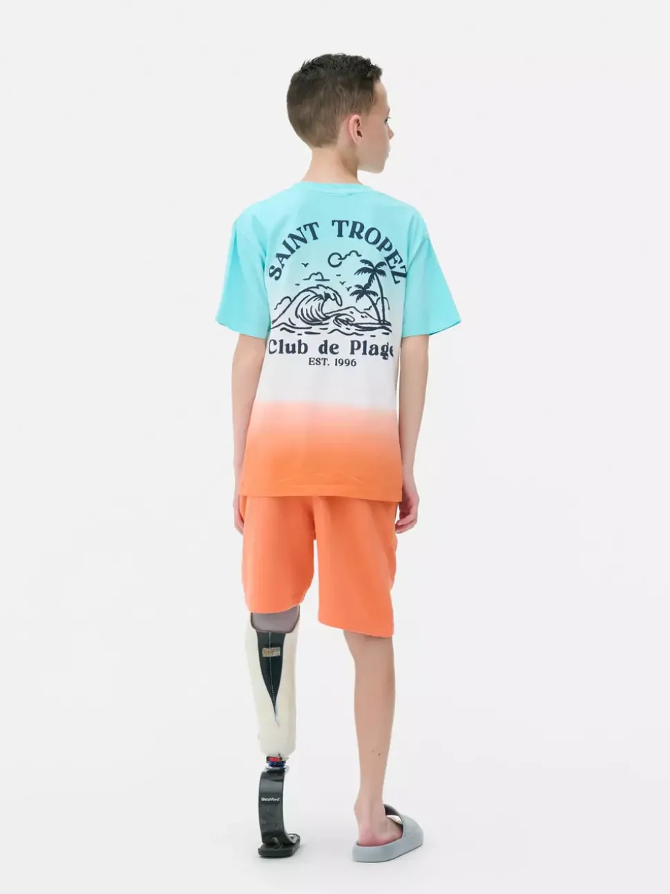 T-shirt i szorty Saint Tropez z efektem ombre