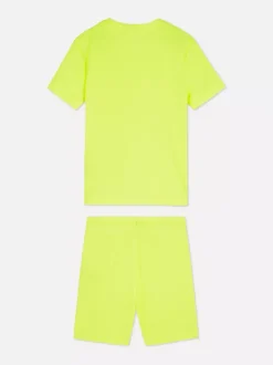 T-shirt i szorty w sportowym stylu, zestaw