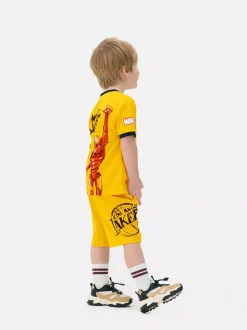 T-shirt i szorty z Iron Manem Marvela i NBA Los Angeles Lakers