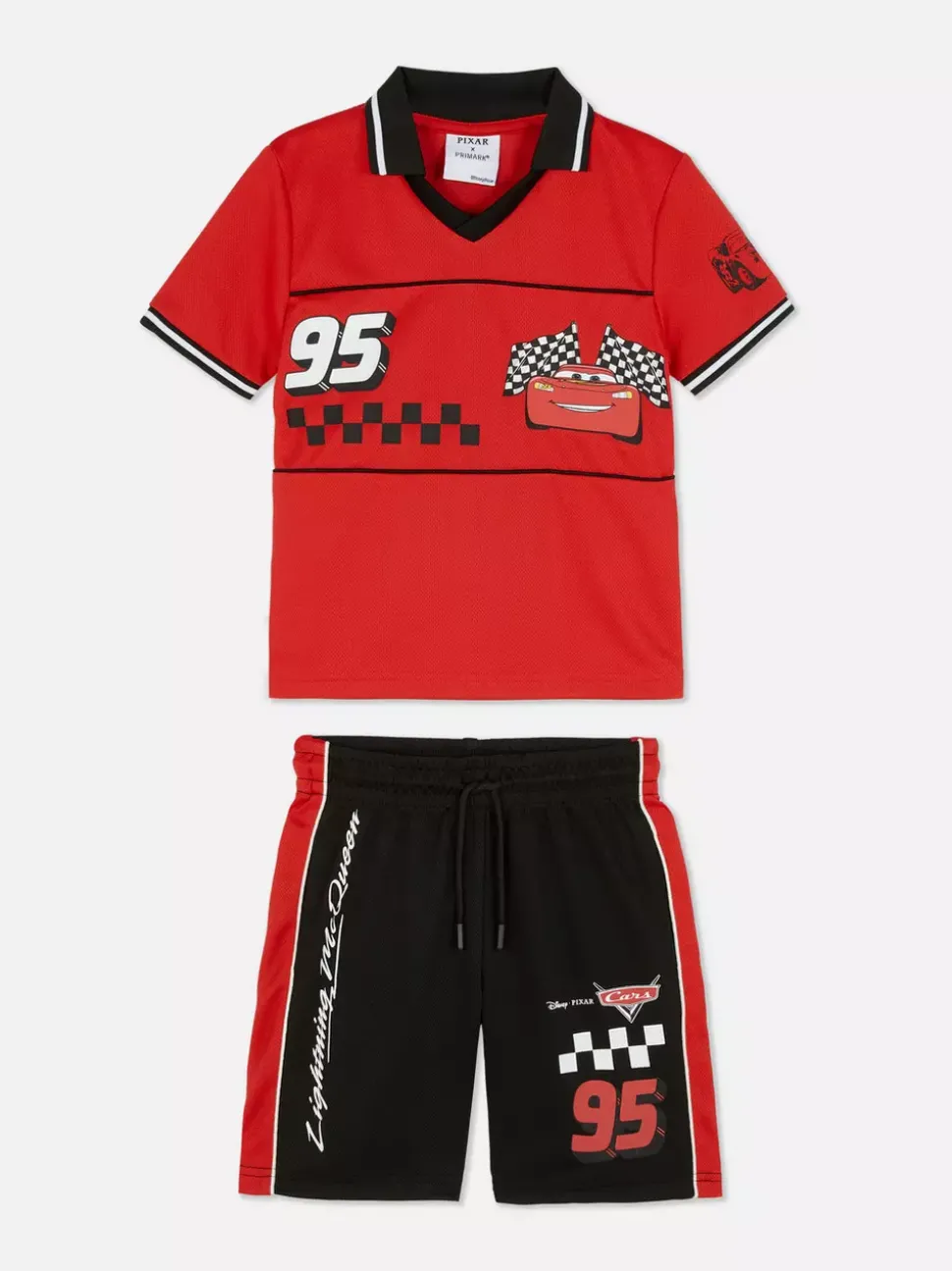 T-shirt i szorty z motywem filmu Auta Disneya