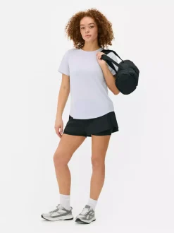 T-shirt na siłownię z okrągłym dekoltem