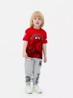 T-shirt NBA New York Nets z motywem Marvela