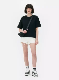 T-shirt o kwadratowym kroju