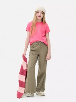 T-shirt o nieregularnym splocie z krótkim rękawem