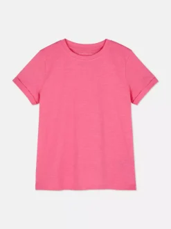 T-shirt o nieregularnym splocie z krótkim rękawem