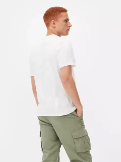 T-shirt o regularnym kroju z okrągłym dekoltem