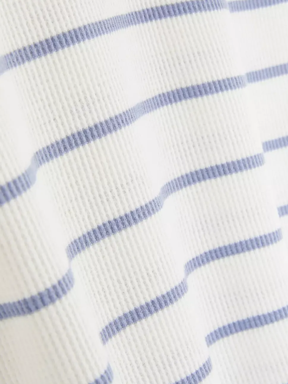 T-shirt w paski o waflowej fakturze