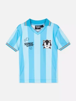 T-shirt w paski z motywem Jeża Sonica