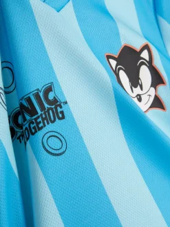 T-shirt w paski z motywem Jeża Sonica