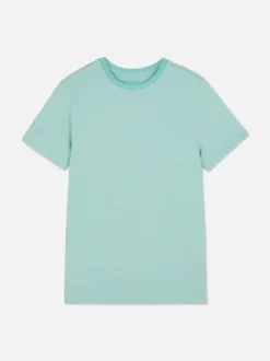 T-shirt w prążki z krótkim rękawem