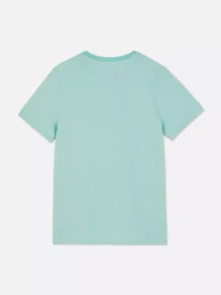 T-shirt w prążki z krótkim rękawem