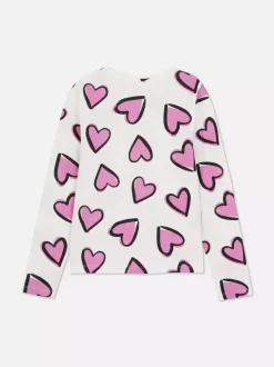 T-shirt z długim rękawem i nadrukiem