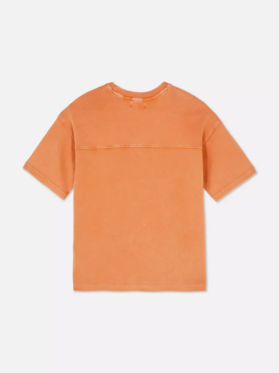 T-shirt z haftem i efektem sprania