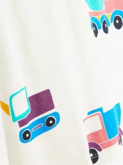 T-shirt z krótkim rękawem i motywem ciężarówek