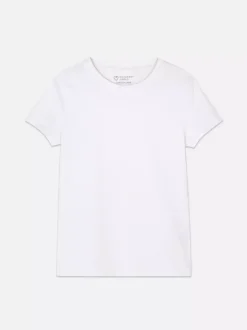 T-shirt z krótkim rękawem i okrągłym dekoltem