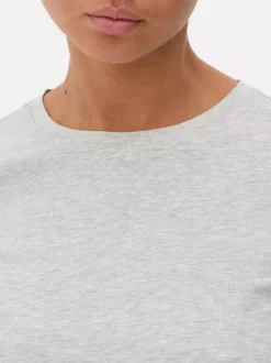 T-shirt z krótkim rękawem i okrągłym dekoltem