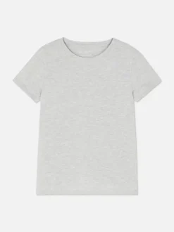 T-shirt z krótkim rękawem i okrągłym dekoltem