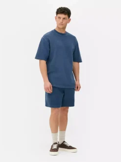 T-shirt z krótkim rękawem o waflowej fakturze