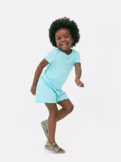 T-shirt z krótkim rękawem w prążki