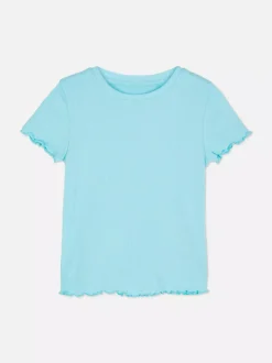 T-shirt z krótkim rękawem w prążki