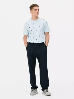 T-shirt z krótkim rękawem w drobne ananasy