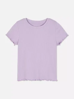 T-shirt z krótkim rękawem w prążki