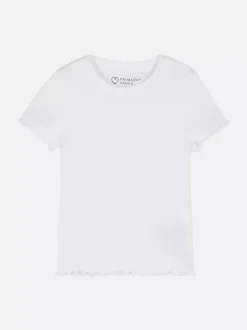 T-shirt z krótkim rękawem w prążki